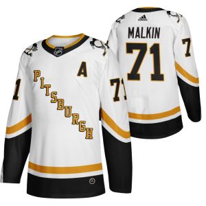 Pittsburgh Penguins Trikot Evgeni Malkin Weiß 2020-21 Reverse Retro Fourth Authentic